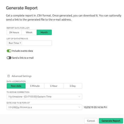 generate report device4