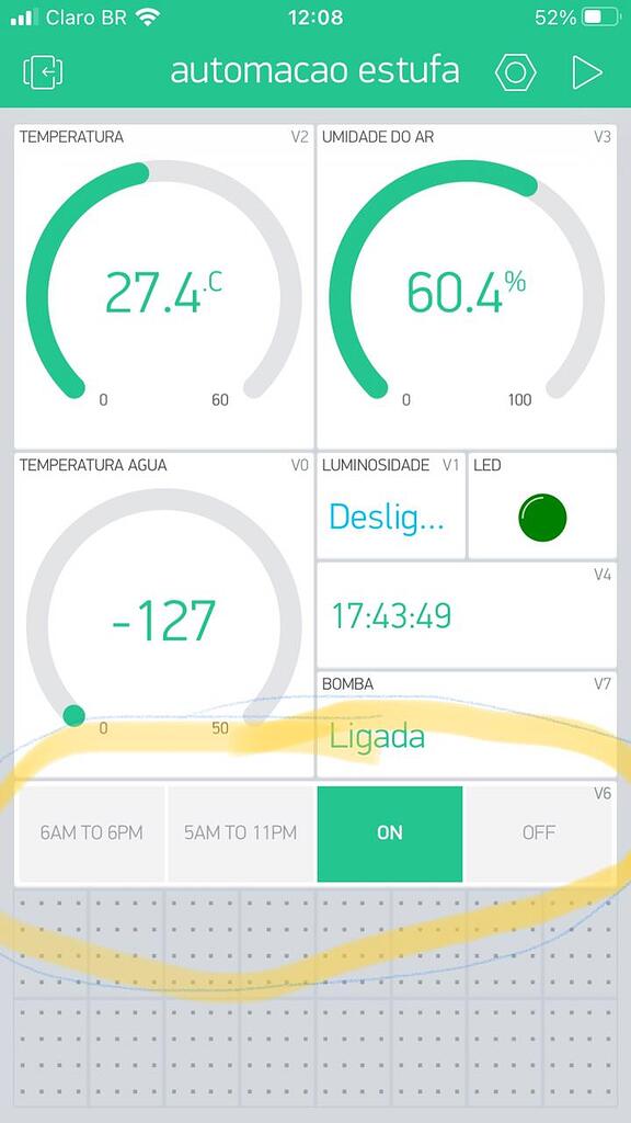 Set work time using rtc ds1307 Need Help With My Project Blynk