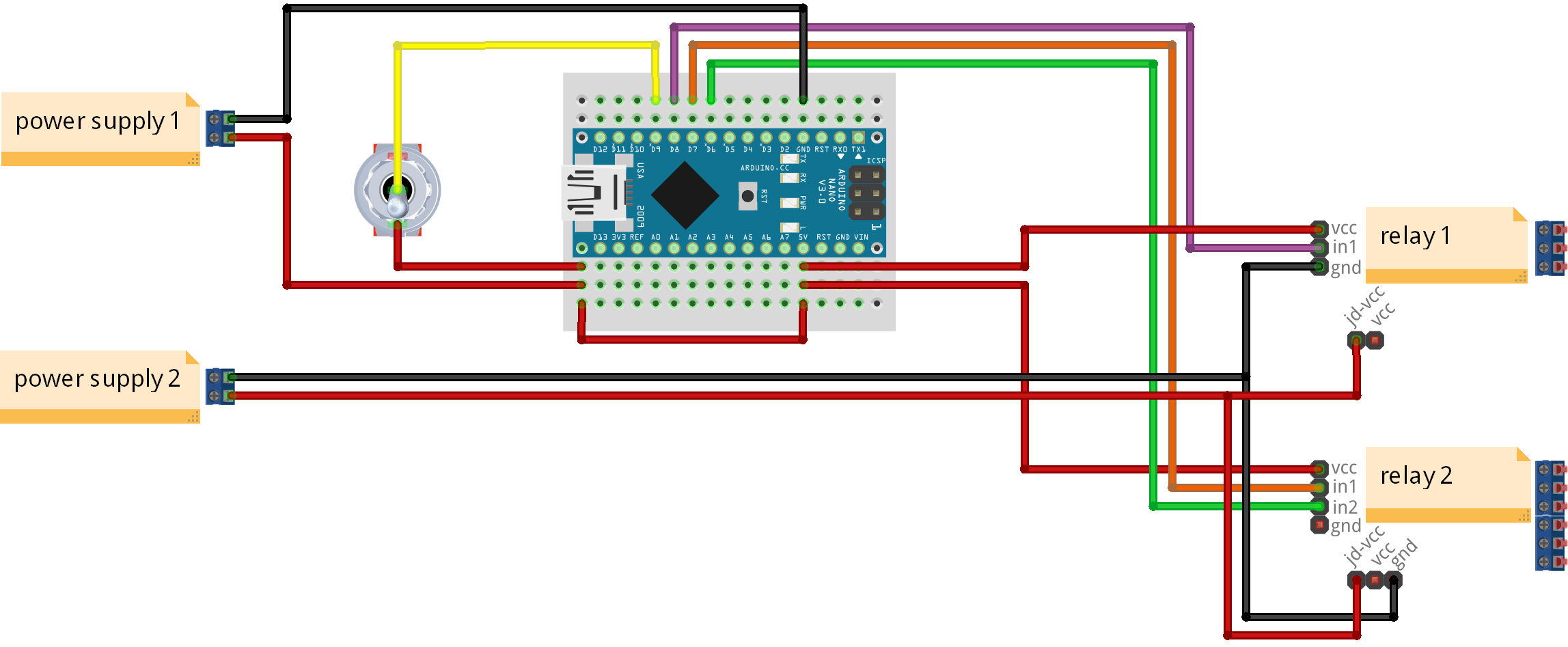 Physical switch + relay + arduino nano looking for a sketch - Need