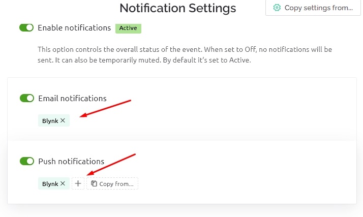 Now to add additional recipients to the event log? - Solved - Blynk ...