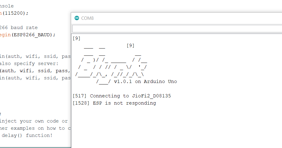 Arduino Uno + ESP8266 Wifi Module - Need Help With My Project - Blynk  Community