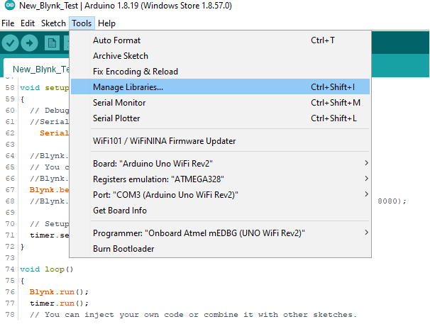 Arduino IDE Settings