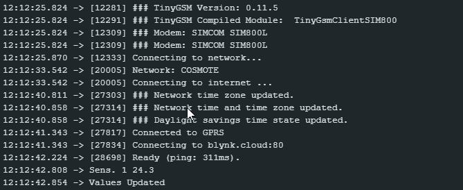 Connecting to Internet and Blynk Server